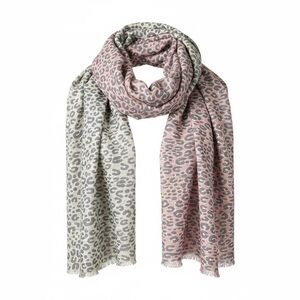 Louis Vuitton x Stephen Sprouse Pink and Gray Animal Print Scarf